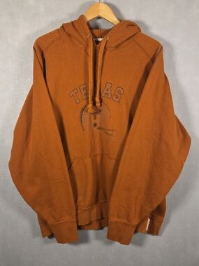 Vintage University of Texas Longhorns Russell Athletic burnt orange hoodie (K512